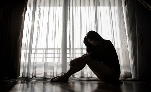 Girl feeling lonely